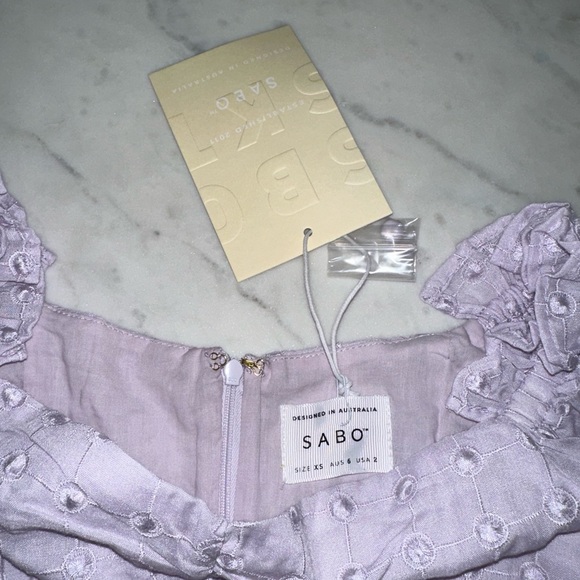 Purple Sabo Skirt Mini Dress - Marcelie Dress - Picture 7 of 7